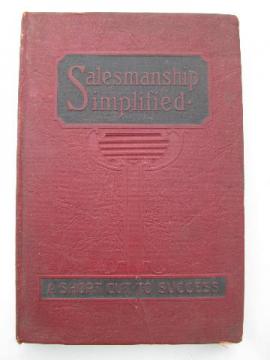 catalog photo of vintage 20s salesman's guide w/art deco binding&photos