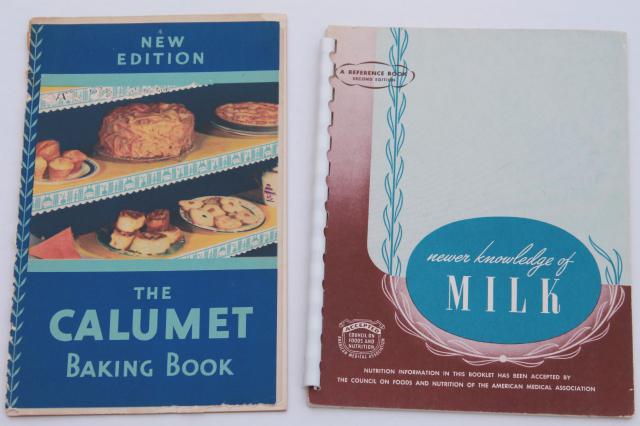 photo of vintage 30s 40s 50s 60s cookbooks, advertising cook book recipe booklets lot #10