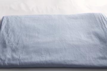 vintage 36 inch wide cotton quilting fabric, weathered light blue solid color 5 yds