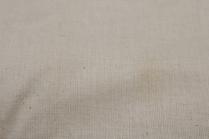 photo of vintage 36 inch wide unbleached cotton muslin fabric for primitive style sewing quilting farmhouse style #3