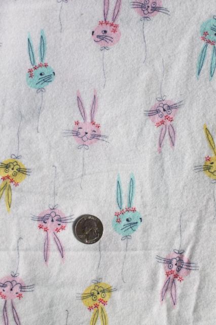 photo of vintage 36 wide cotton fabric w/ baby prints, soft flannel, plisse, pin cord corduroy #8