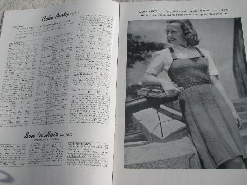 photo of vintage 40s fashions for teen-age girls, sweaters to knit, skirts to sew #4