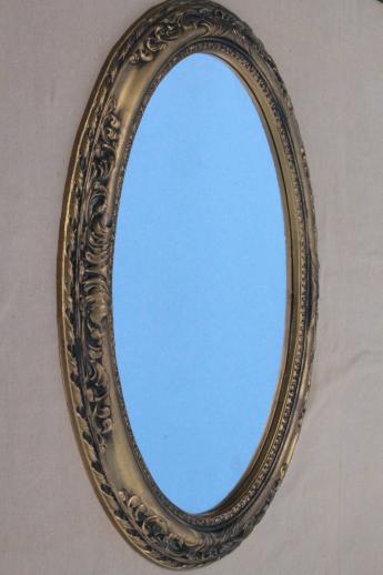 photo of vintage 60s rococo framed mirror & pictures wall art collection, retro butterfly #4