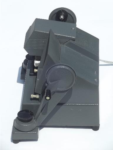 photo of vintage 8mm film editor, Mansfield Fairfield model 650 w/E-Z splicer  #6