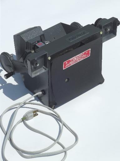 photo of vintage 8mm film editor, Mansfield Fairfield model 650 w/E-Z splicer  #7