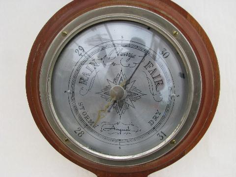 photo of vintage Airguide barometer/thermometer/hygrometer for weather prediction #2