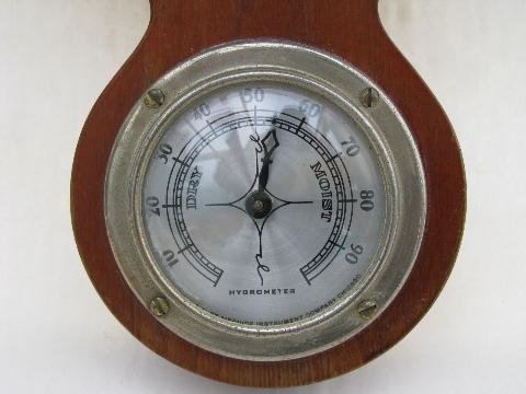 photo of vintage Airguide barometer/thermometer/hygrometer for weather prediction #3