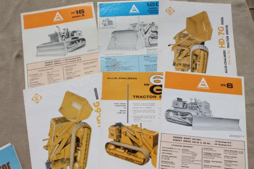 photo of vintage Allis Chalmers / Hough advertising for construction machinery, bulldozers, crawlers etc. #2