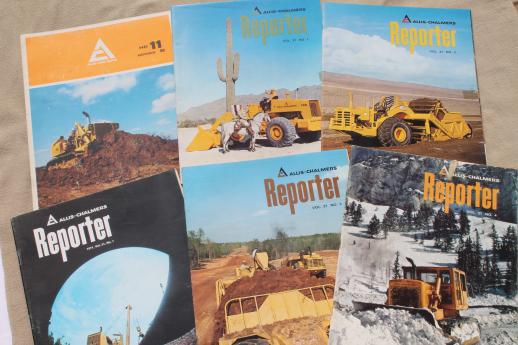 photo of vintage Allis Chalmers / Hough advertising for construction machinery, bulldozers, crawlers etc. #3