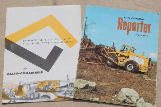 photo of vintage Allis Chalmers / Hough advertising for construction machinery, bulldozers, crawlers etc. #4