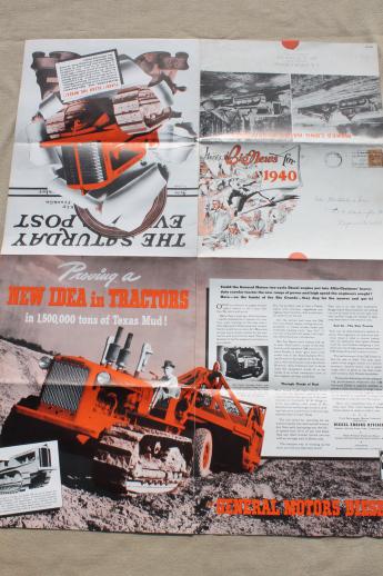 photo of vintage Allis Chalmers / Hough advertising for construction machinery, bulldozers, crawlers etc. #5