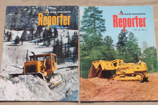 photo of vintage Allis Chalmers / Hough advertising for construction machinery, bulldozers, crawlers etc. #7