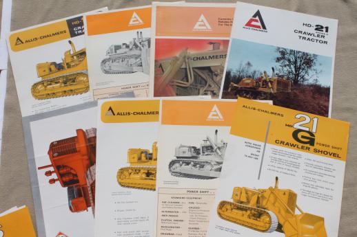 photo of vintage Allis Chalmers / Hough advertising for construction machinery, bulldozers, crawlers etc. #12