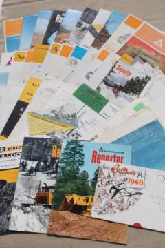 catalog photo of vintage Allis Chalmers / Hough advertising for construction machinery, bulldozers, crawlers etc.