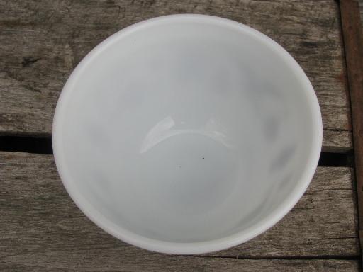 photo of vintage American heritage brown eagle pattern Pyrex, small mixing bowl #2