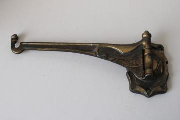 catalog photo of vintage Amerock bronze finish wall mount plant hanger hook, Carriage House line hardware 