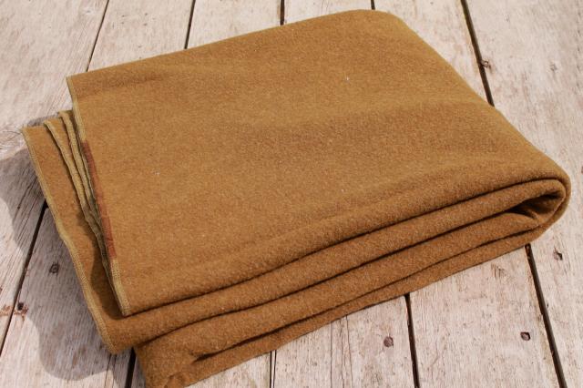 photo of vintage Army blankets lot, old wool blankets for camping, camp blankets  #6