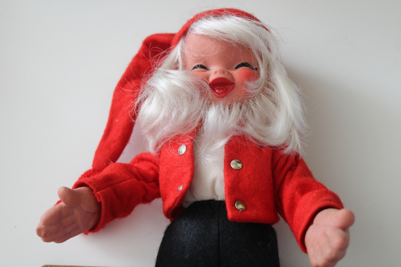 photo of vintage Arne Hasle Norwegian Christmas gnome doll, Jul Tomten Norway folk costume poseable figure  #7