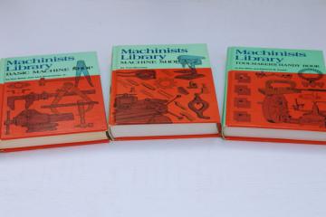 catalog photo of vintage Audels machinists library three volumes Toolmakers Handy Book, Machine Shop