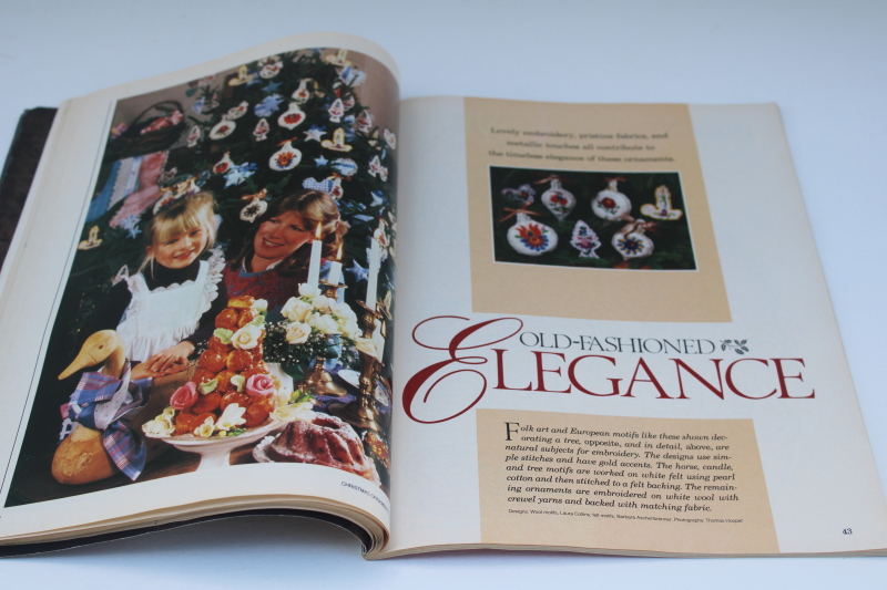 photo of vintage BH&G Christmas Ornaments to make 1988, holiday special craft & needlework magazine  #5