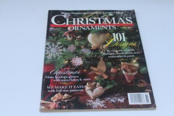 vintage BH&G Christmas Ornaments to make 1988, holiday special craft & needlework magazine 