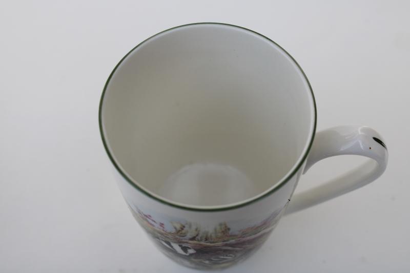 photo of vintage Badgers woodland animals Rosewood English fine bone china tea mug coffee cup #2