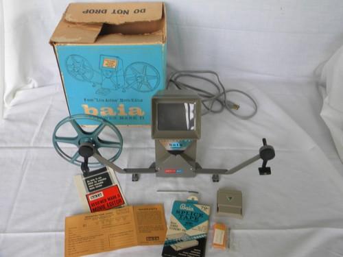 photo of vintage Baia Mark II 8mm movie film editor / splicer w/original box #1