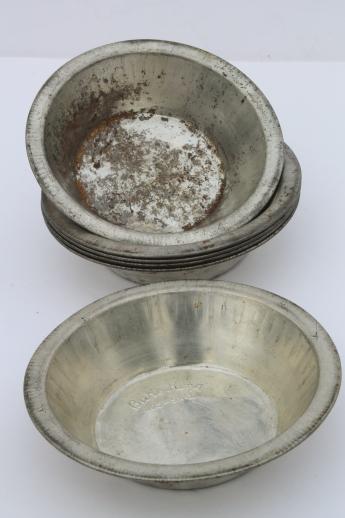 photo of vintage Bake-King mini pie pans set of 6 individual pie dishes for baking small tarts #1