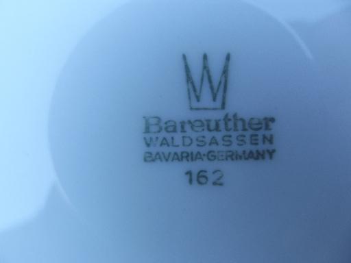 photo of vintage Bareuther Bavaria fruit china, large plates Thanksgiving fall harvest #5