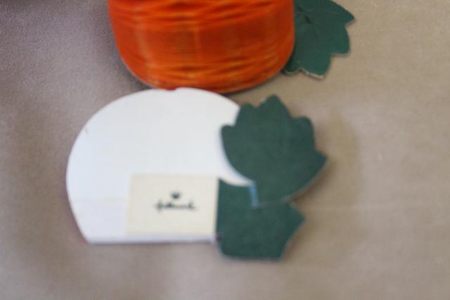 photo of vintage Beistledie cut honeycomb paper decorations, pumpkins for autumn Halloween #9