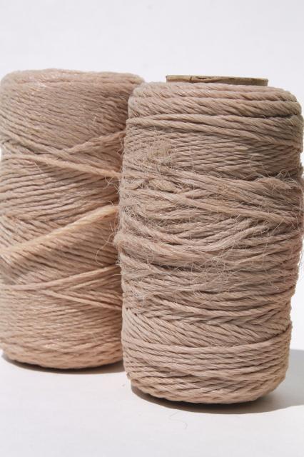 photo of vintage Belastraw raffia straw type yarn, embroidery thread or package tying cord #4