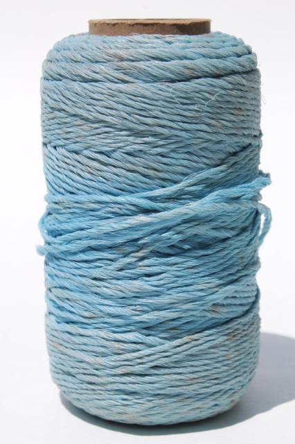 photo of vintage Belastraw raffia straw type yarn, embroidery thread or package tying cord #9