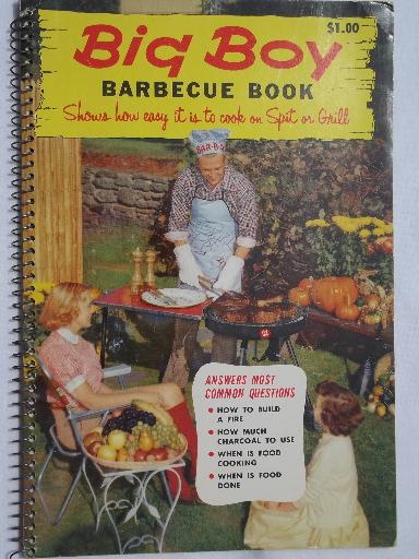 photo of vintage Big Boy Barbecue cook book, barbeque recipes and tips, 1957 #1