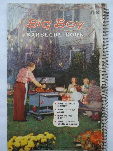 photo of vintage Big Boy Barbecue cook book, barbeque recipes and tips, 1957 #2