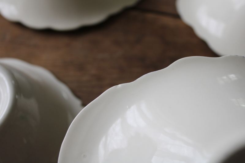 photo of vintage Blue Ridge Southern Potteries huckleberry or blueberries pattern, hand painted pottery bowls  #8