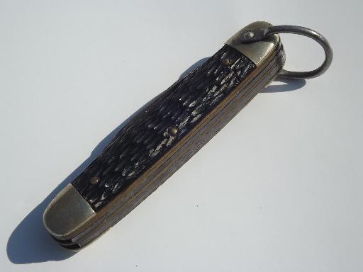 photo of vintage Boy Scouts folding blades pocket knife Cub Scouts emblem #4