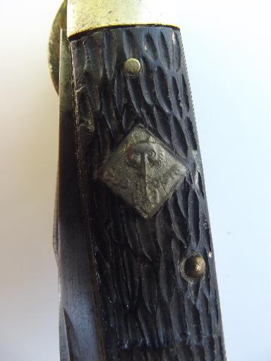 photo of vintage Boy Scouts folding blades pocket knife Cub Scouts emblem #5