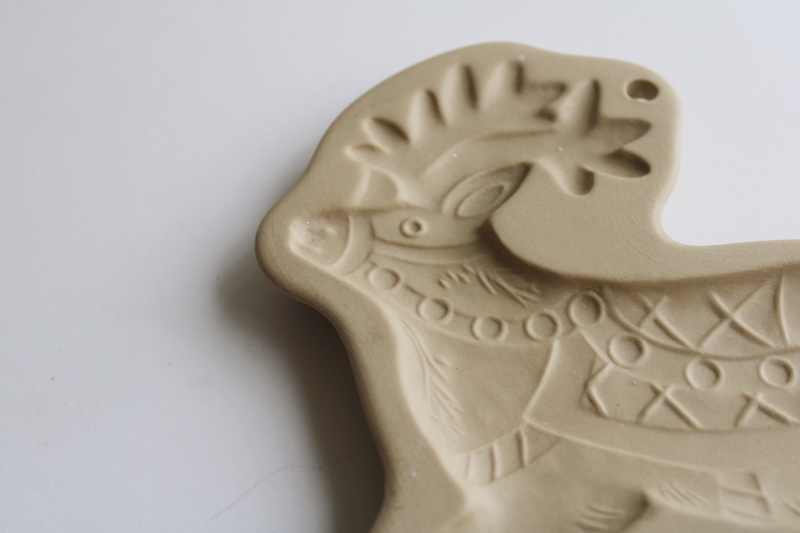 photo of vintage Brown Bag cookie or craft mold, Christmas reindeer  #2