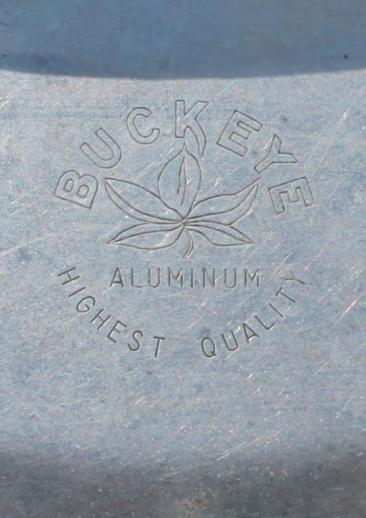 photo of vintage Buckeye aluminum picnic pack tiffin stacking camp set pans, camping cookware #7