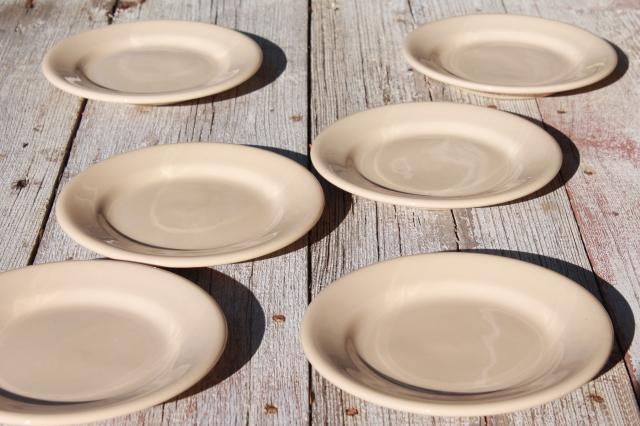 photo of vintage Buffalo china adobe cafe tan ironstone restaurant ware diner plates #1