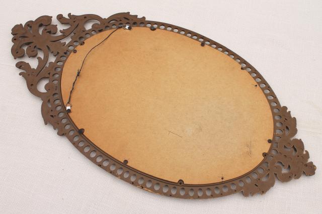 photo of vintage Burwood gold rococo plastic wall mirror, Cinderella fairy tale french country style #8