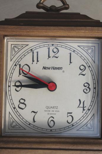 photo of vintage Burwood plastic kitchen wall clock Give Us This Day Our Daily Bread #8