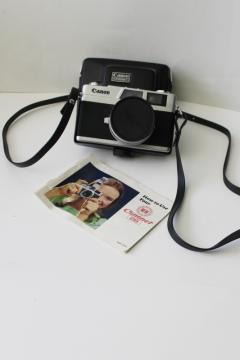 vintage Canon film camera made in Japan, Canonet 28 w/ original manual