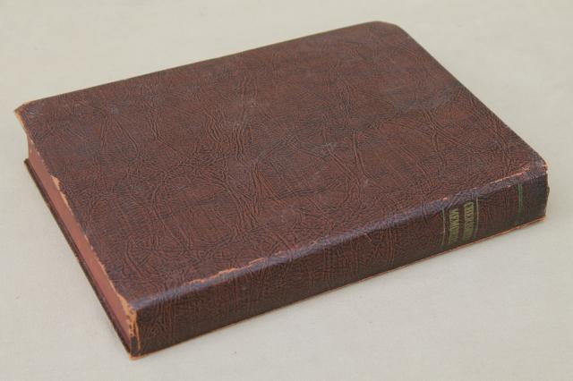 photo of vintage Cherished Memories keepsake box, wood bookcase box w/ leather textured paper #5