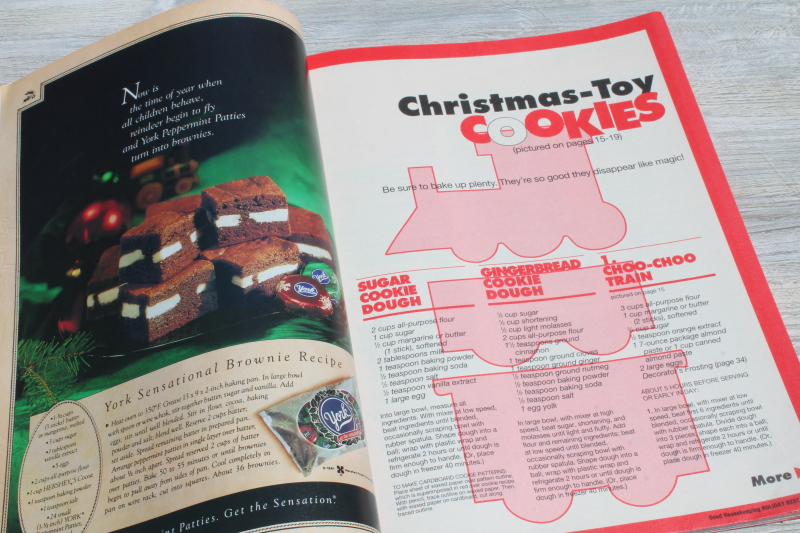 photo of vintage Christmas magazines, McCall's December 1987, Good Housekeeping Holiday 1994, Ladies Home Journal 2001  #5