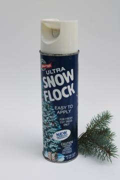 vintage Christmas tree snow flocking spray Ultra Snow Flock for fresh trees 