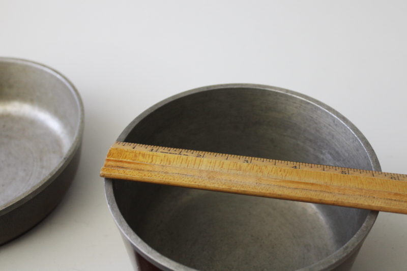 photo of vintage Club aluminum sauce pan pint size pot w/ lid & small skillet, cookware for 1 or 2 #2