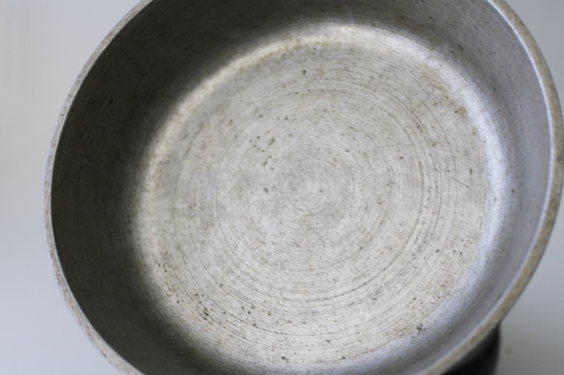 photo of vintage Club aluminum sauce pan pint size pot w/ lid & small skillet, cookware for 1 or 2 #6