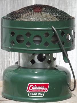 catalog photo of vintage Coleman catalytic camping heater, 3500 btu model 512a