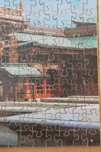 photo of vintage Condor UK wood puzzle, wooden jigsaw puzzle in original sealed package #2